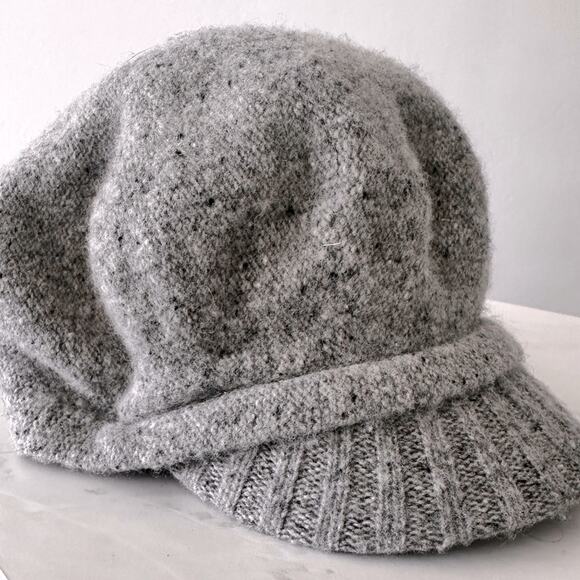 Lauren Ralph Lauren Lambs Wool Winter Billed Hat Cap One Size